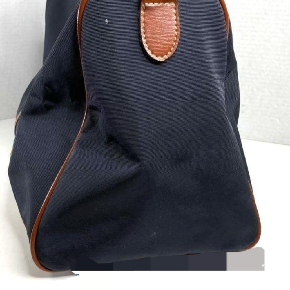 Valentino Blue and Brown Duffel Bag with Luxurious Leather Accents - Picture 3 of 9